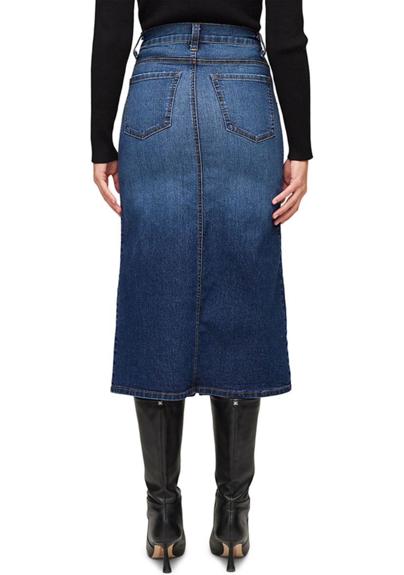 Womens Denim Midi Skirt