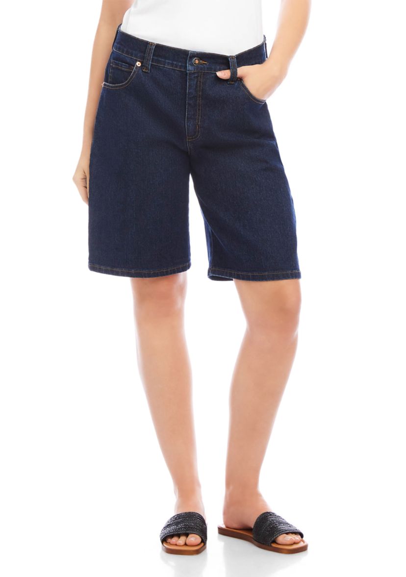 Womens Denim Bermuda Shorts