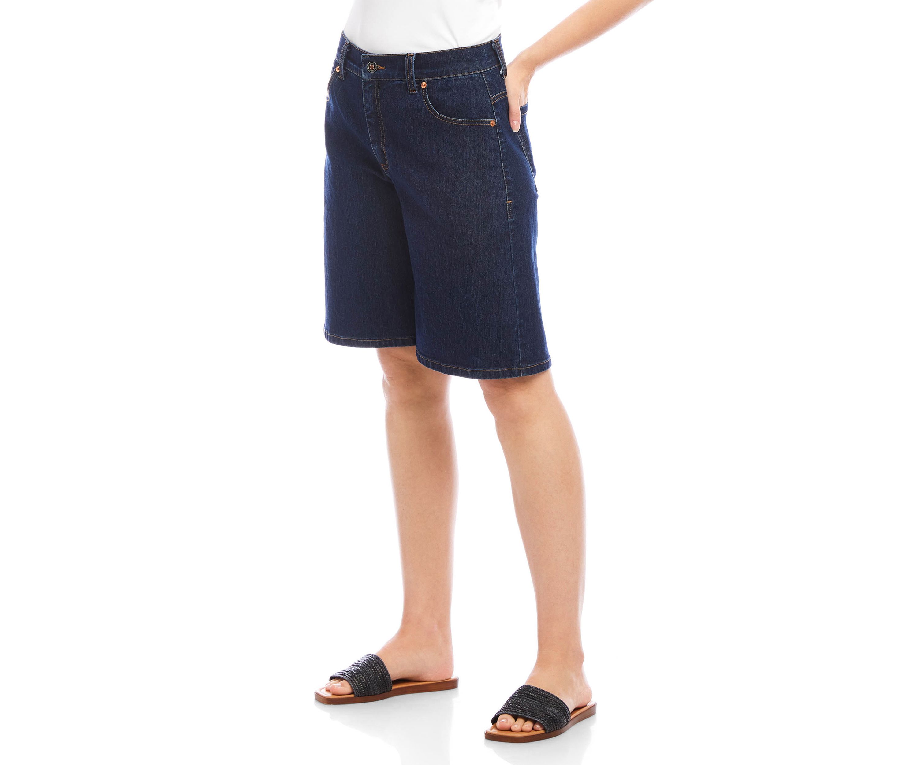 Womens Denim Bermuda Shorts