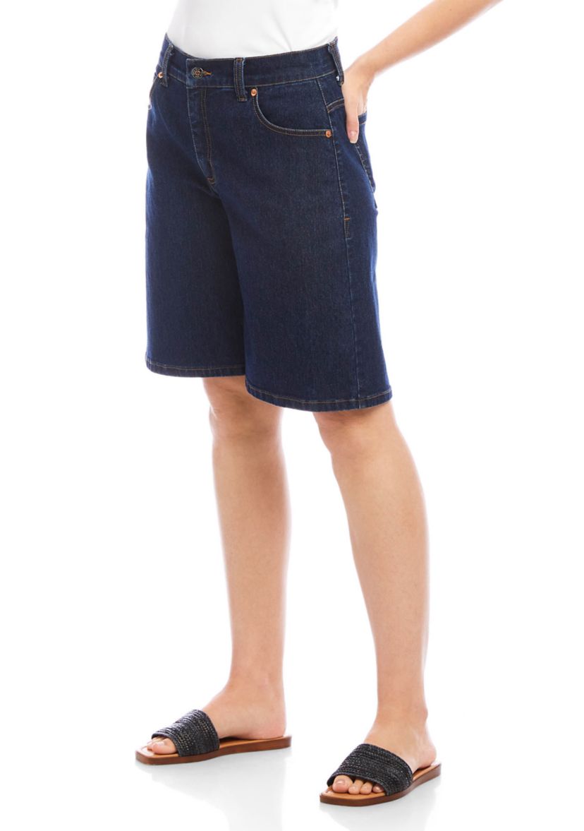 Womens Denim Bermuda Shorts