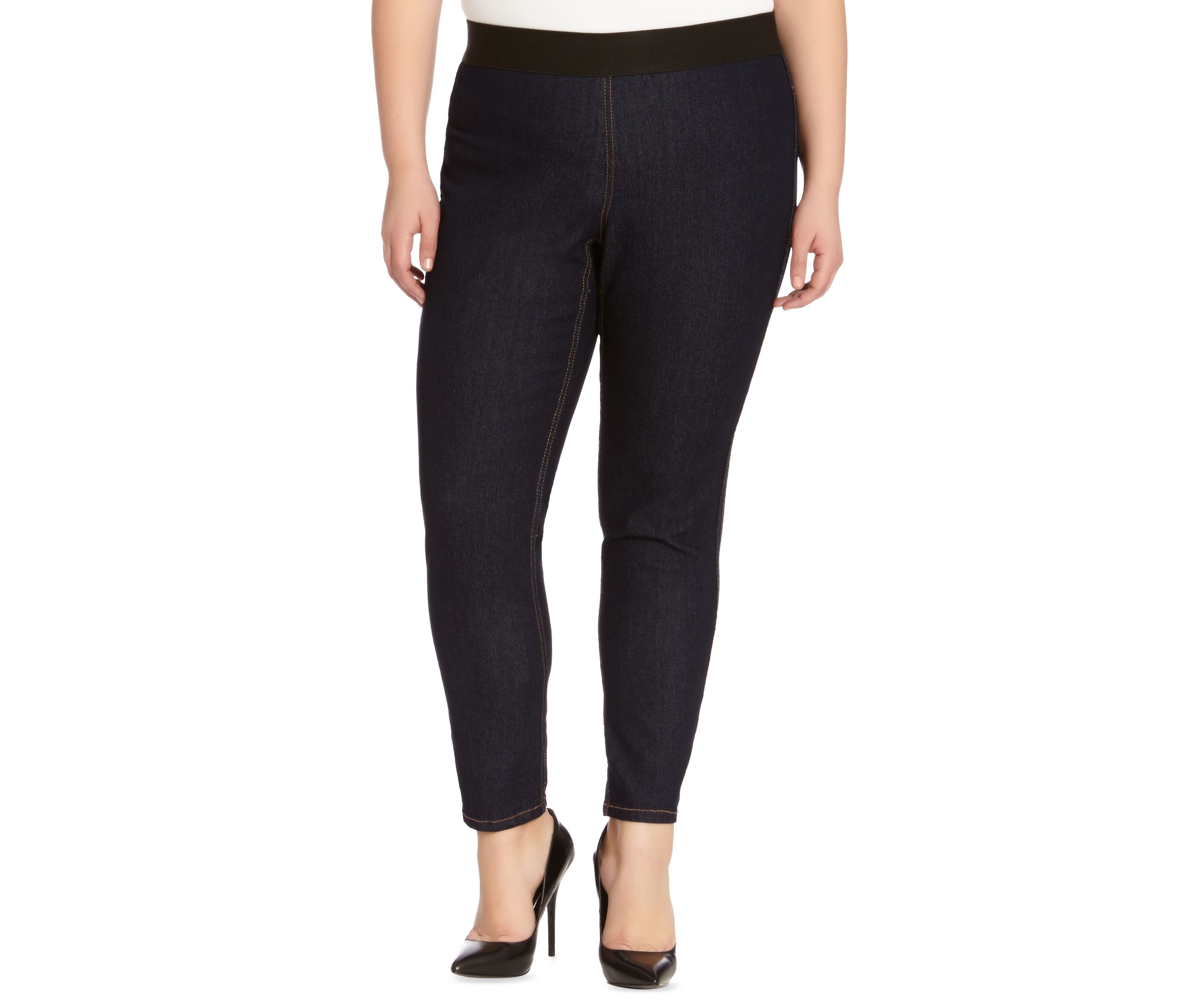 Plus Size Dark Rinse Jeggings