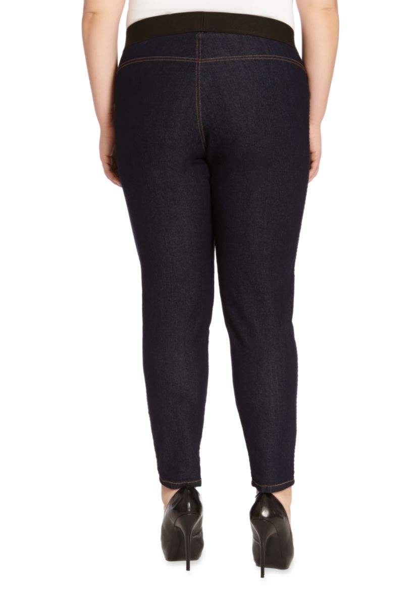 Plus Size Dark Rinse Jeggings