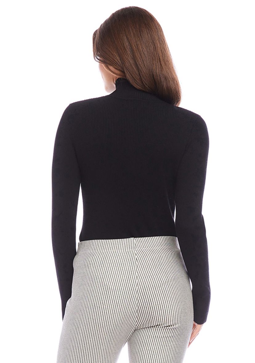 Womens Ribbed Turtleneck Sweater