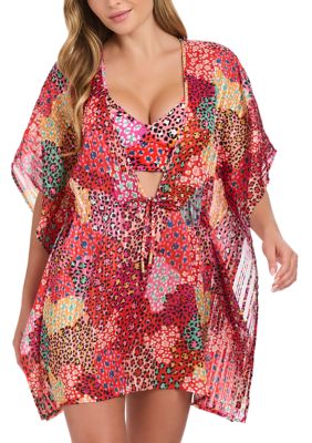 Jessica Simpson Women's Belle of the Ball Caftan Cover Up