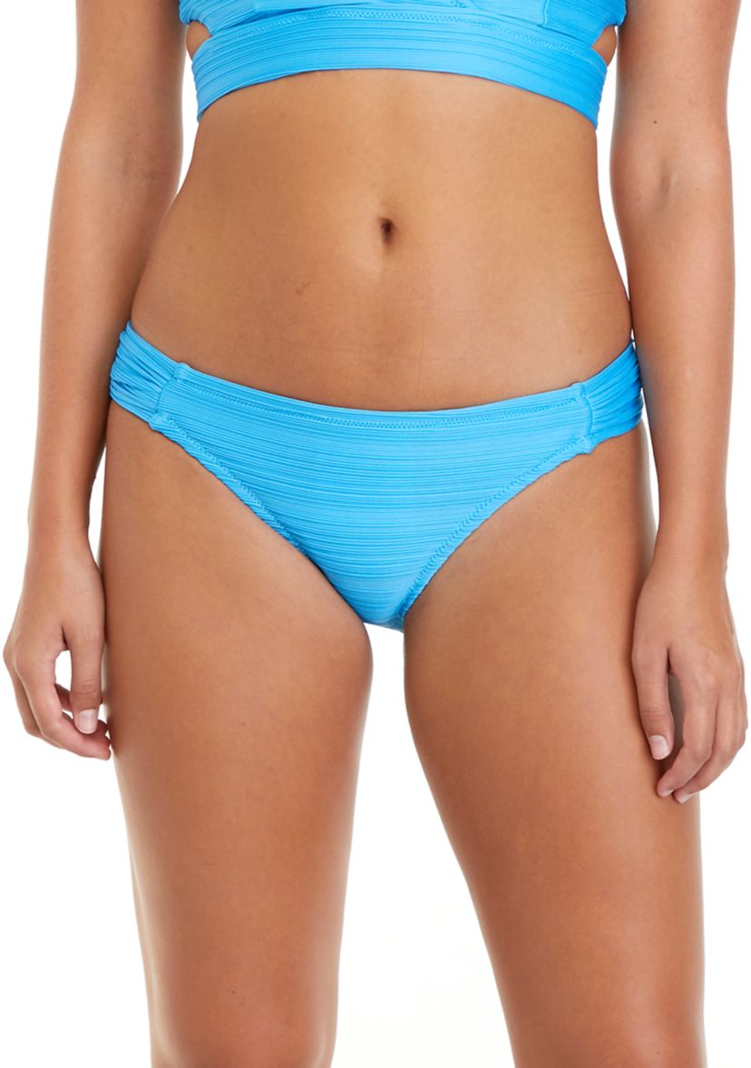 Shirred Hipster Swim Bottoms 