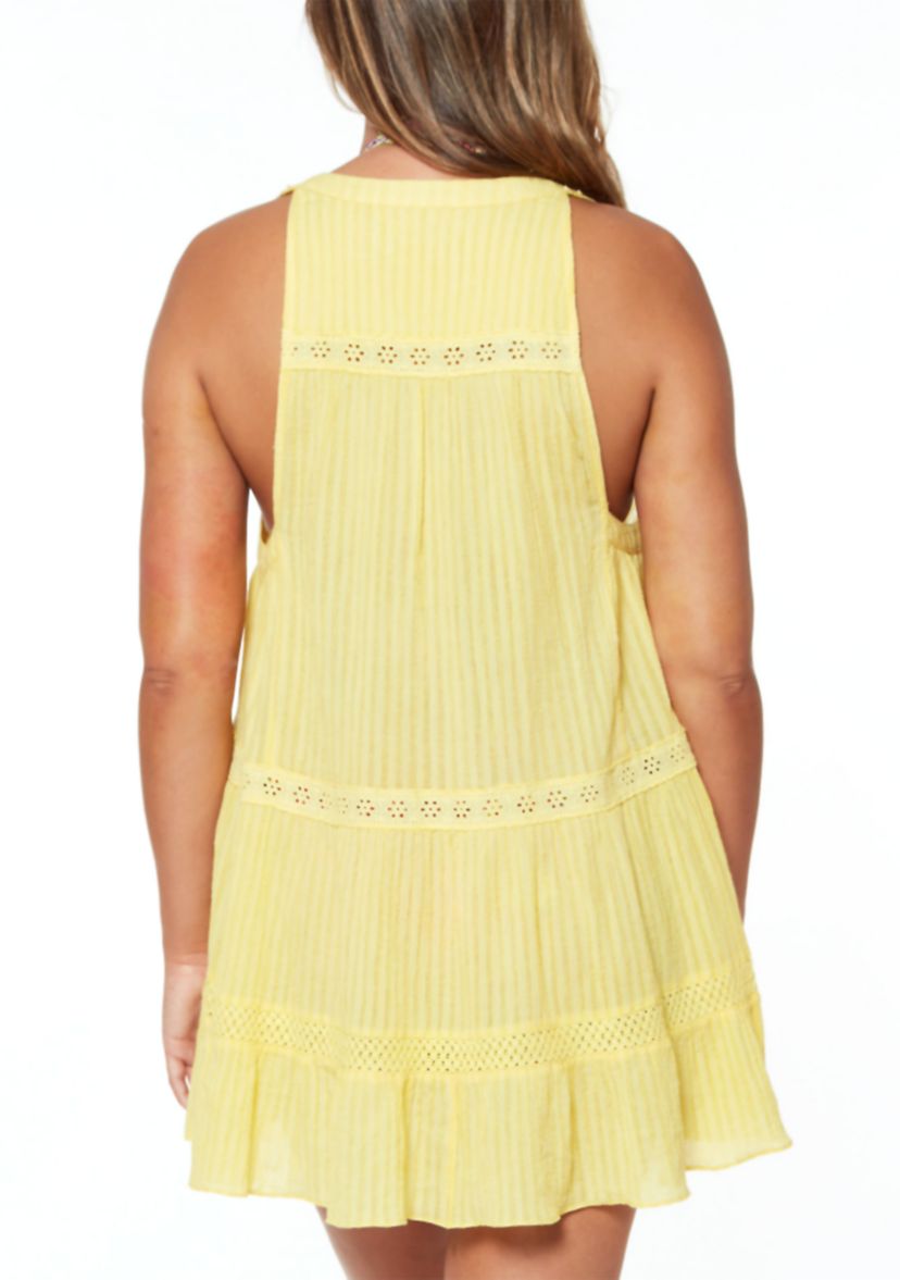 Button Front Swing Swim Cover Up