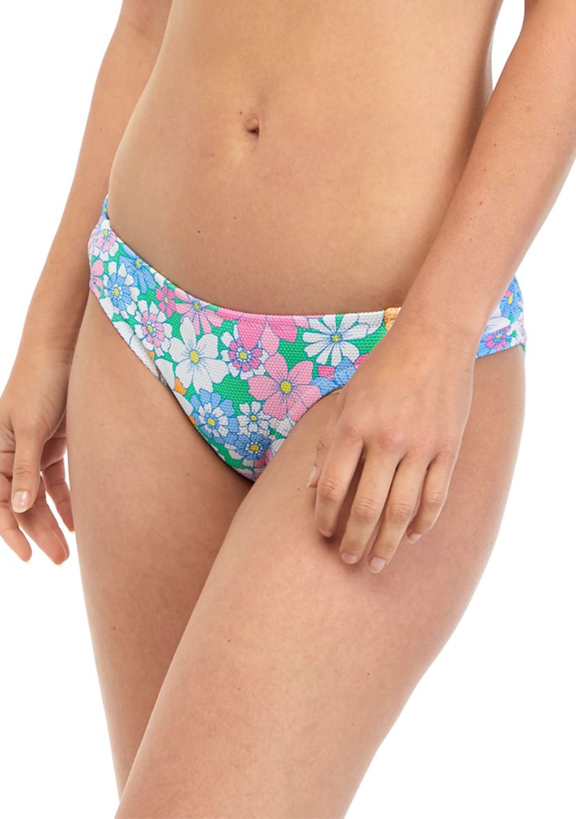 Crazy Daisy Side Shirred Swim Bottoms