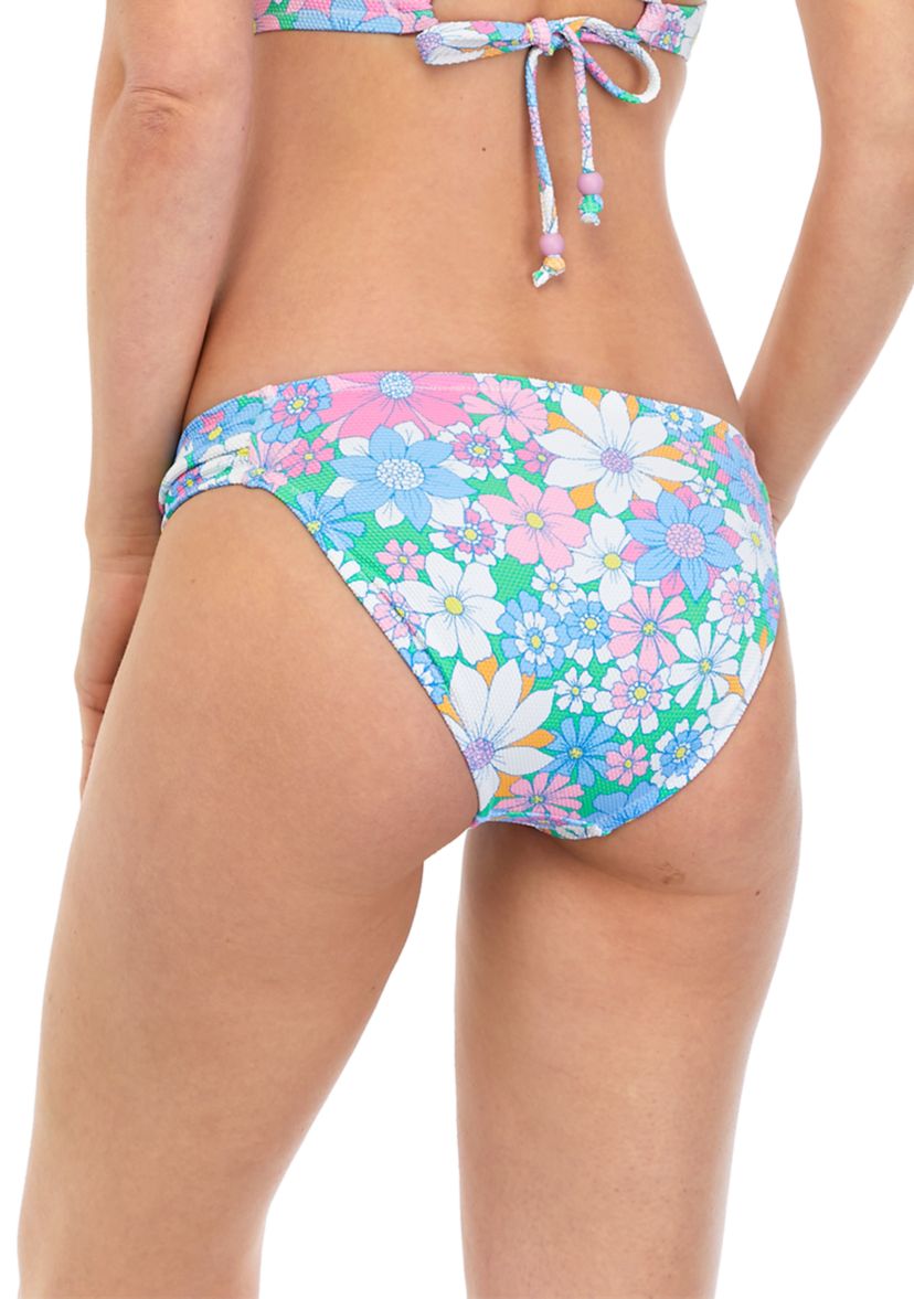 Crazy Daisy Side Shirred Swim Bottoms