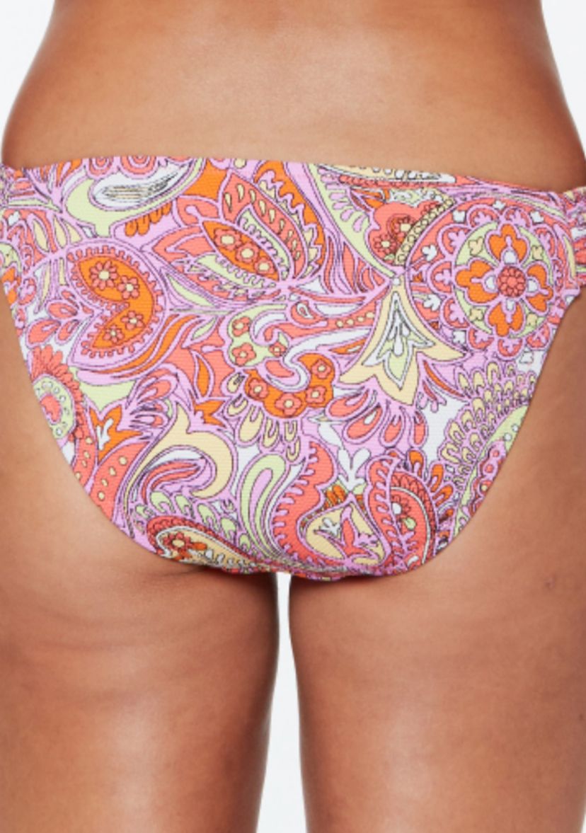Flower Child Side Shirred Hipster Swim Bottoms