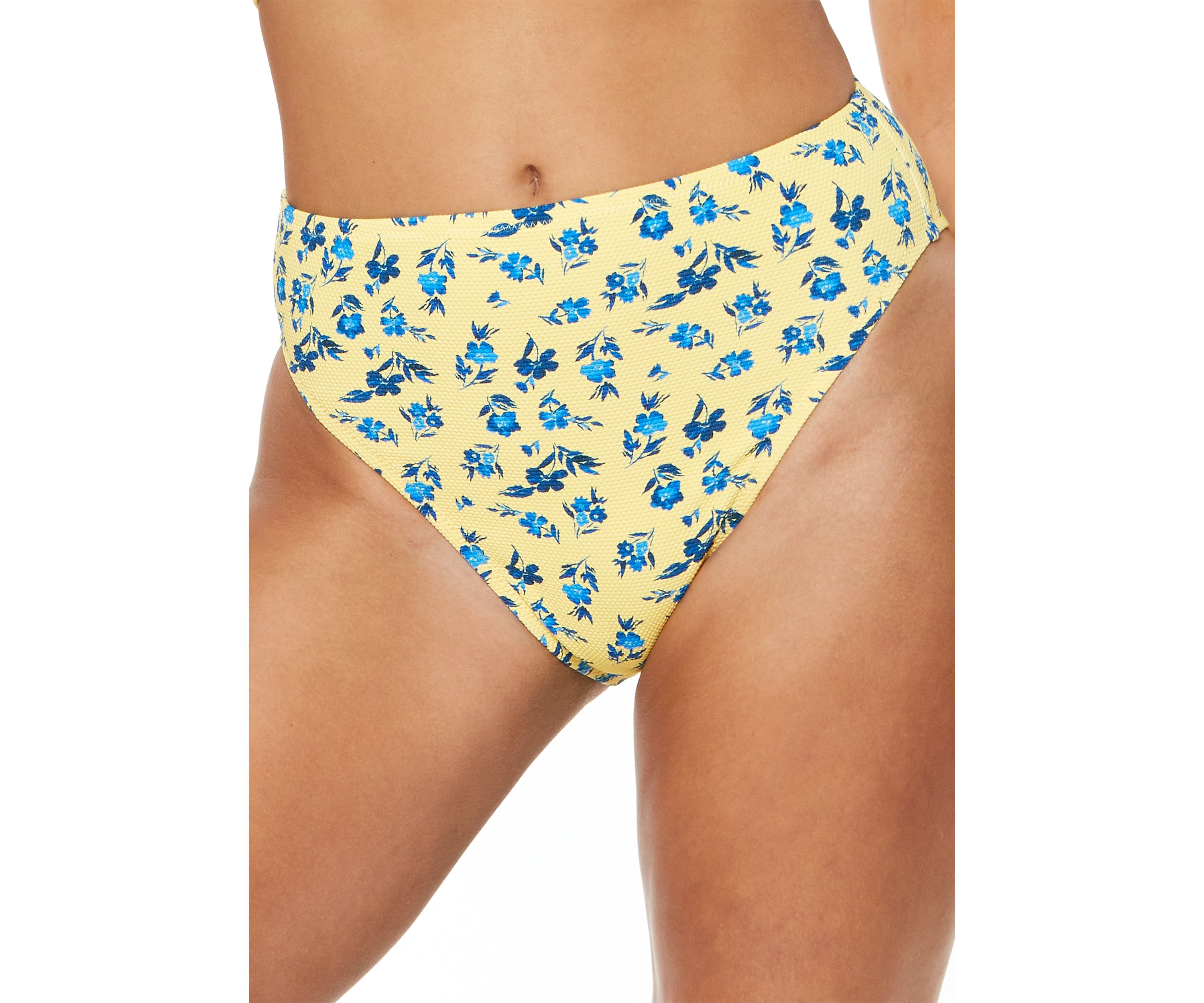 Floral Delight High Waist Swim Bottoms