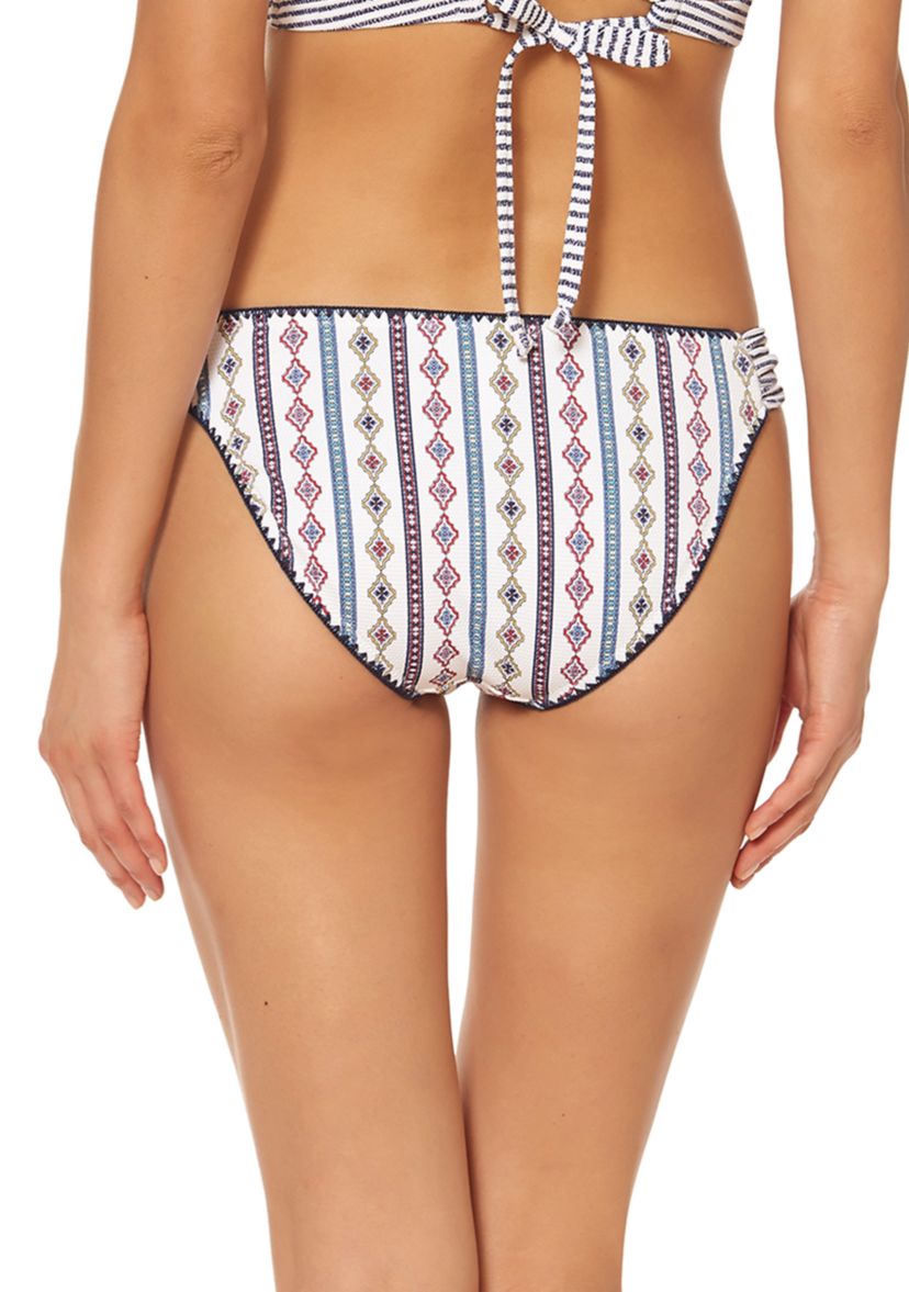 Side Shirred Swim Hipster Bottoms