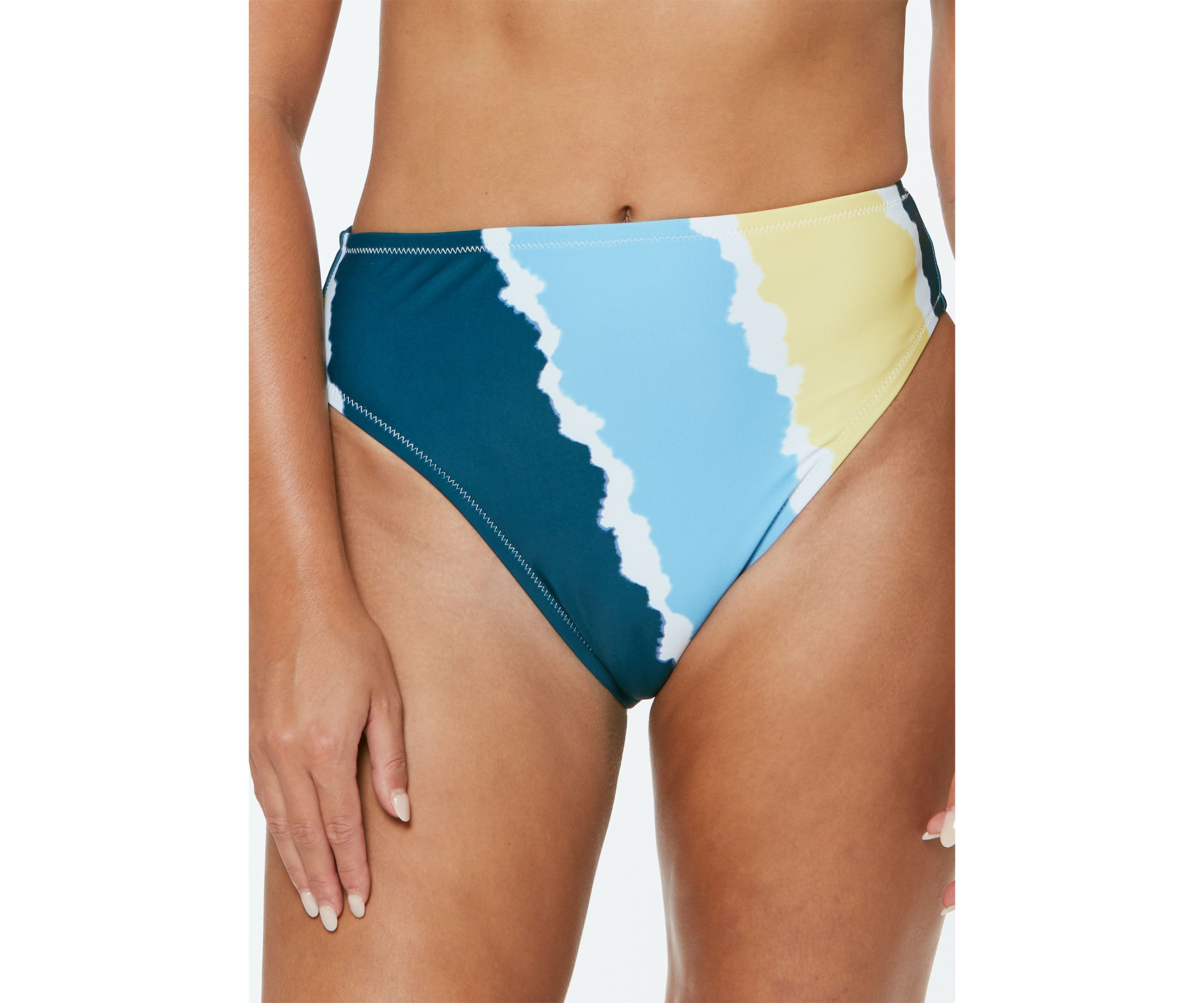 Smooth Sailing High Waist Swim Bottoms 