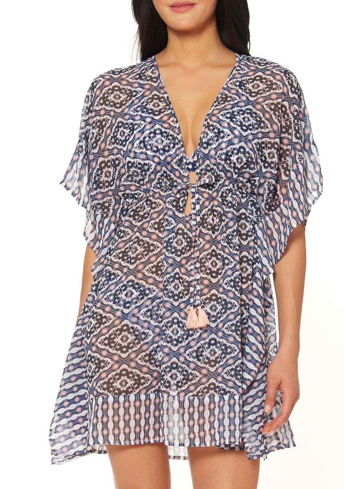 Chiffon Border Beach Cover Up