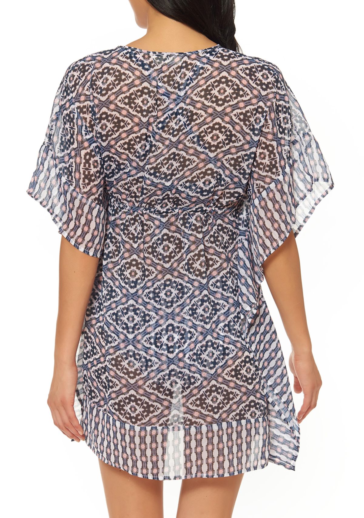 Chiffon Border Beach Cover Up