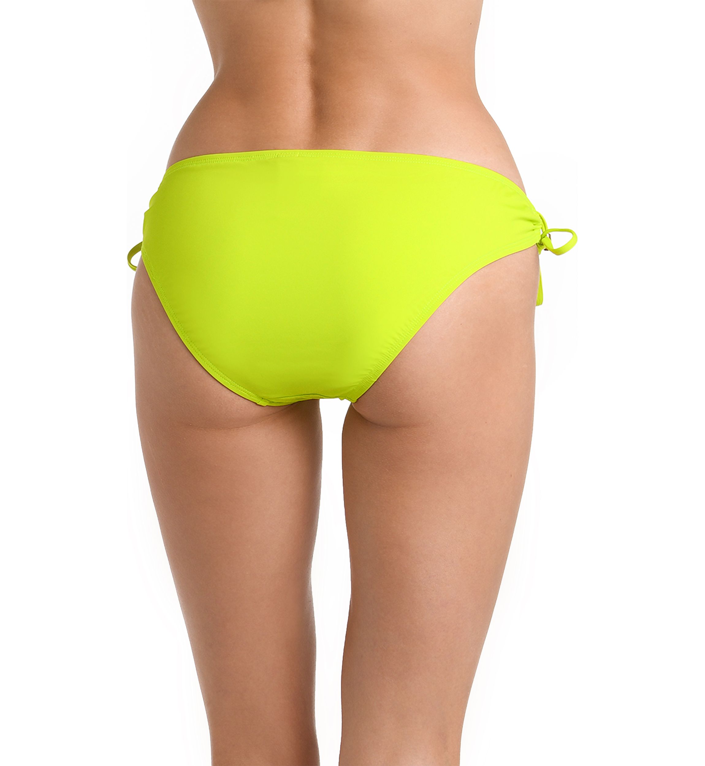 Island Goddess Solid Adjustable Loop Brief Swim Bottoms