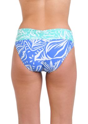 Beachside Bay Shirred Band Hipster Swim Bottoms