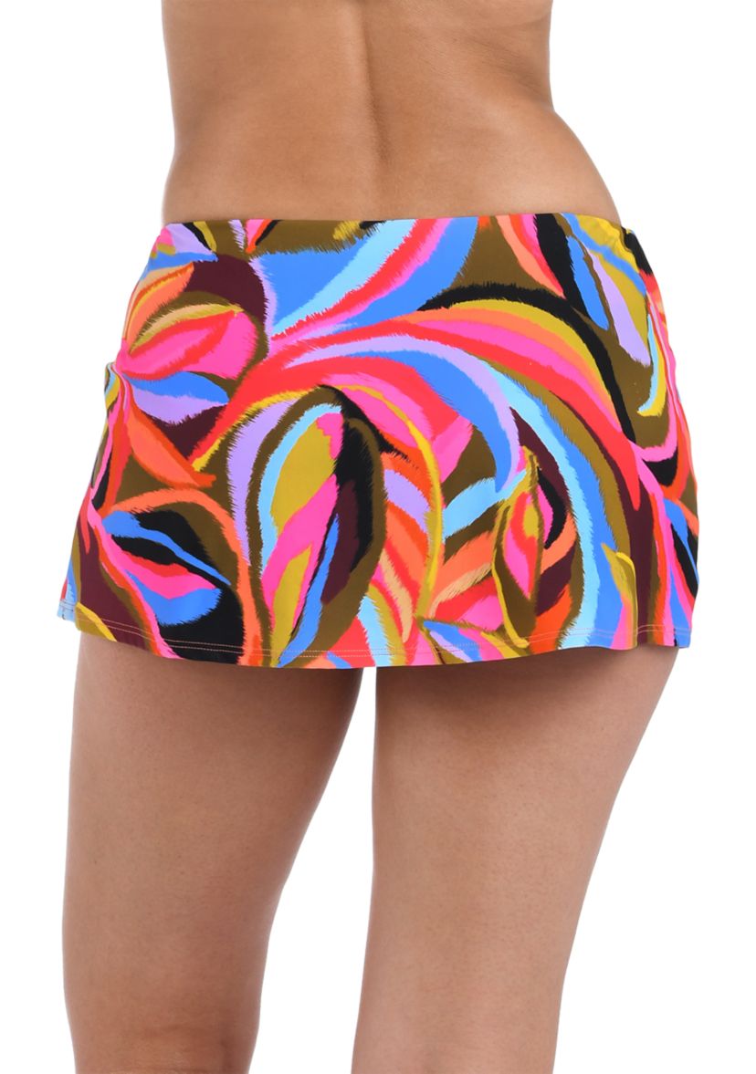 Tropic Waves Island Goddess Adjustable Tie Swim Skirt 