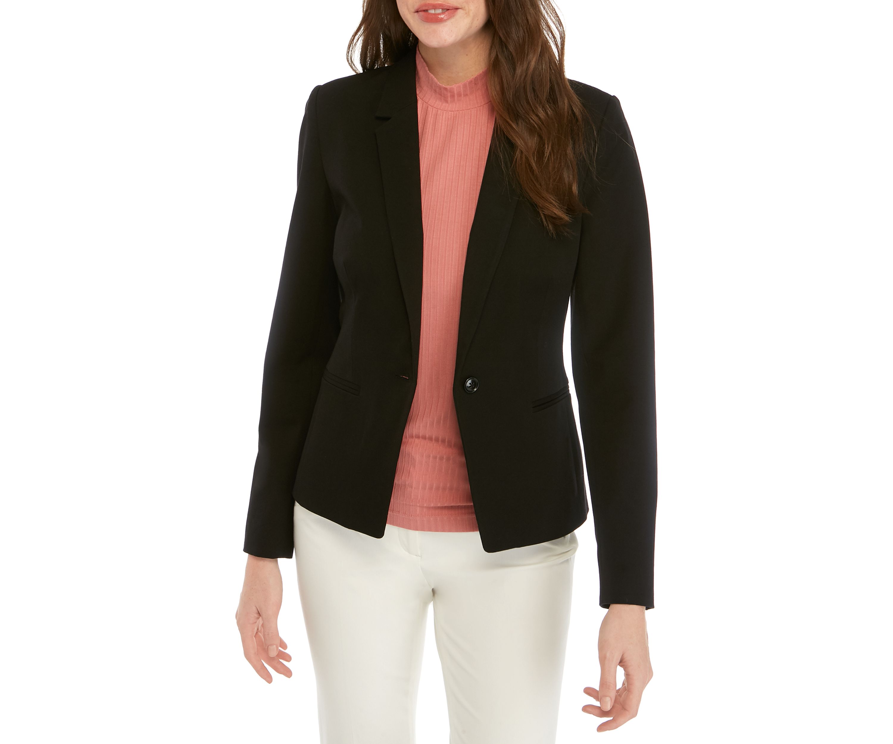 Womens One Button Blazer