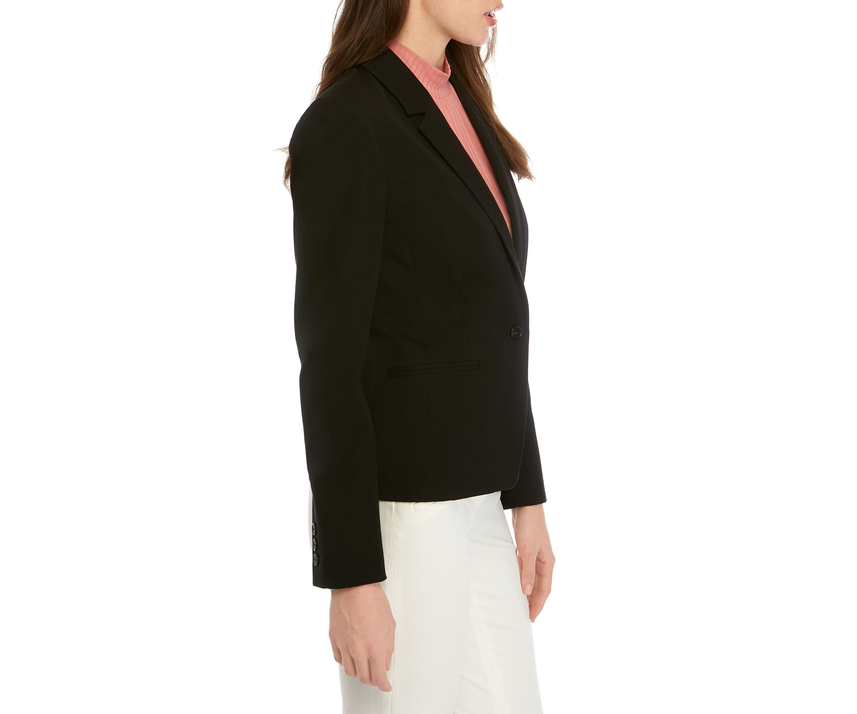 Womens One Button Blazer