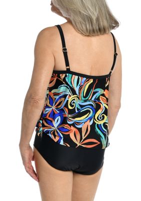 Women's Watercolor Expressions Fauxkini Swimsuit