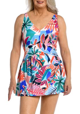 Women's Tropical Abstraction One Piece Swimsuit