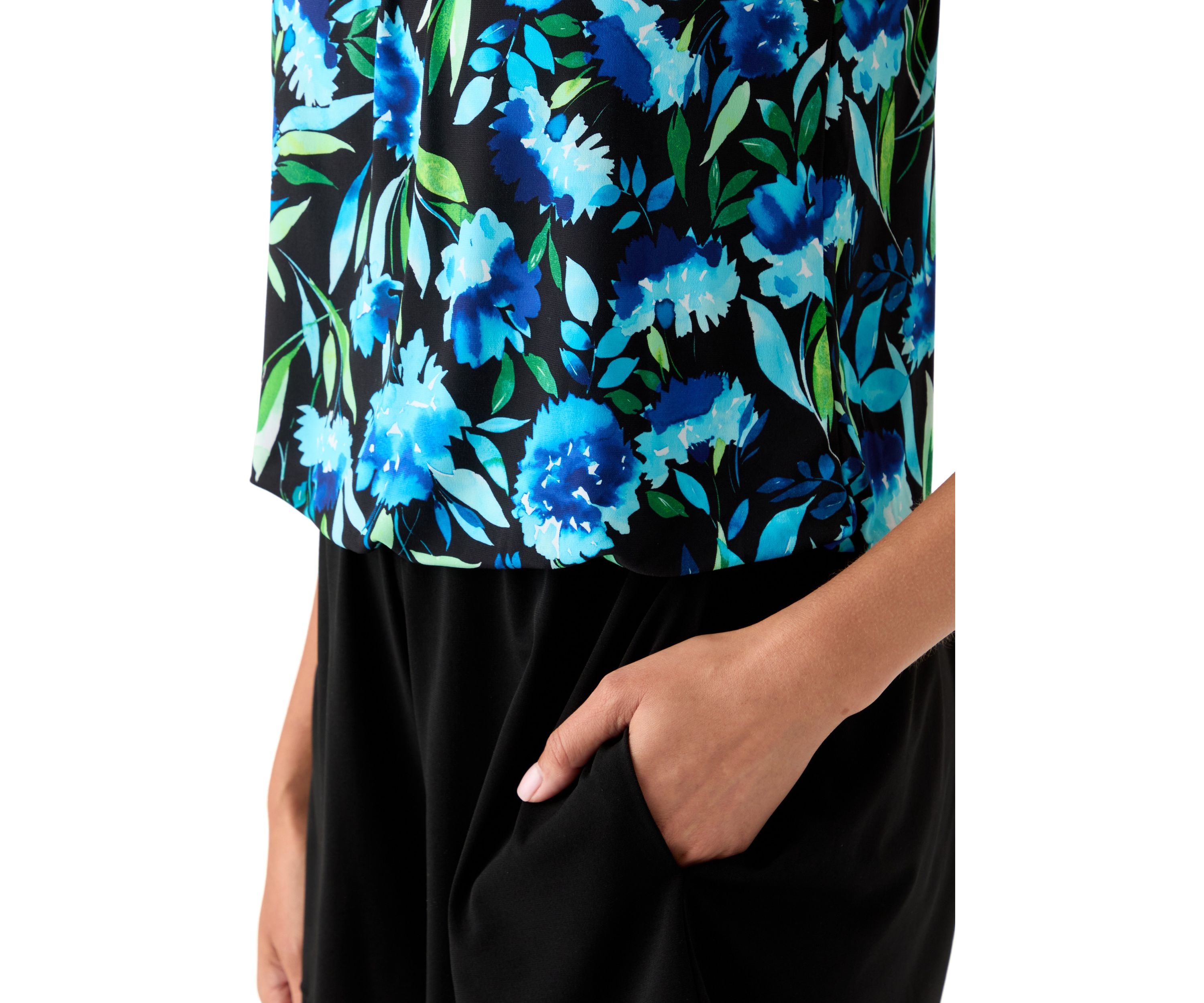 Womens Floral Print Swim Romper