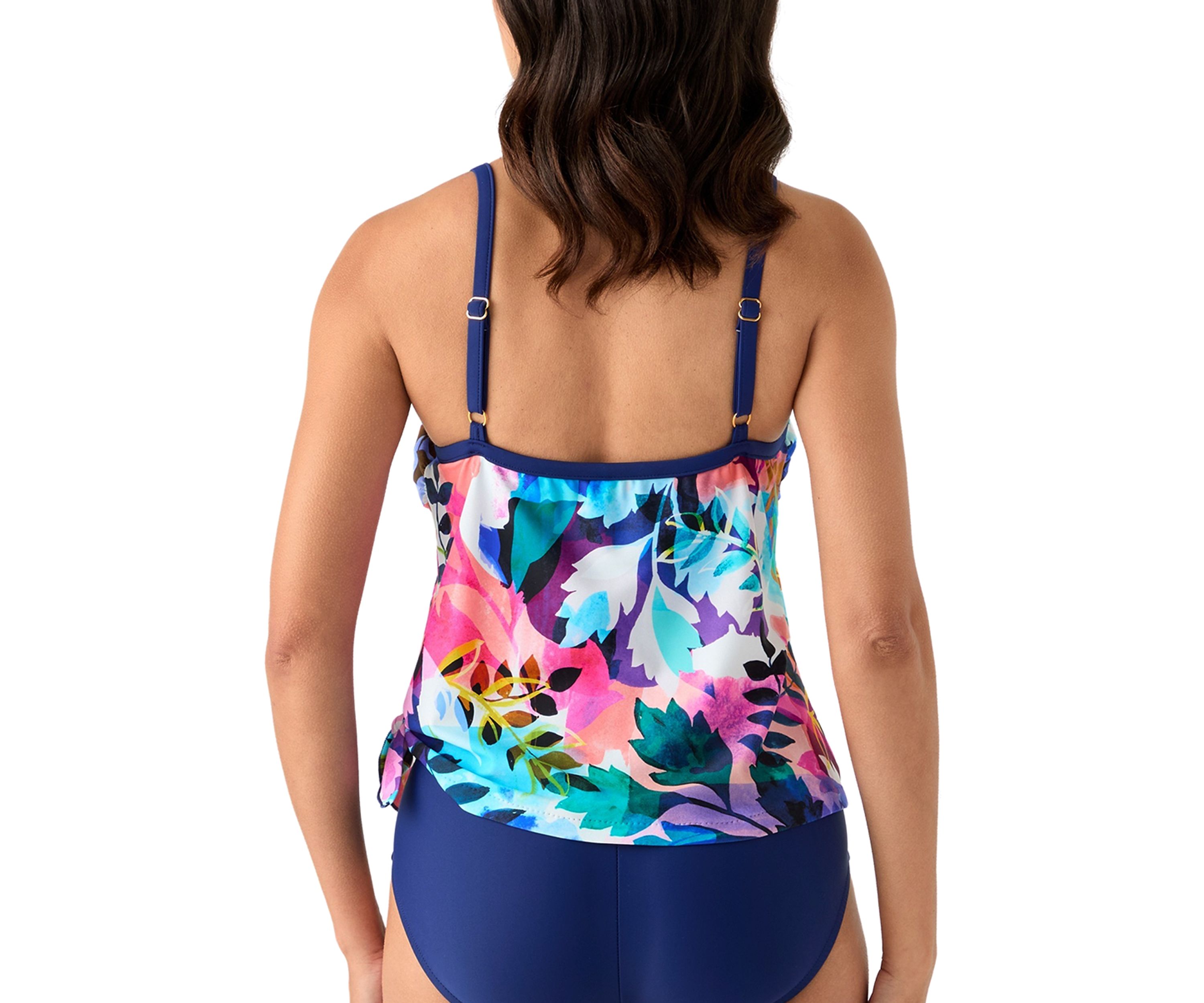 Womens Garden Abstract Floral Swimsuit