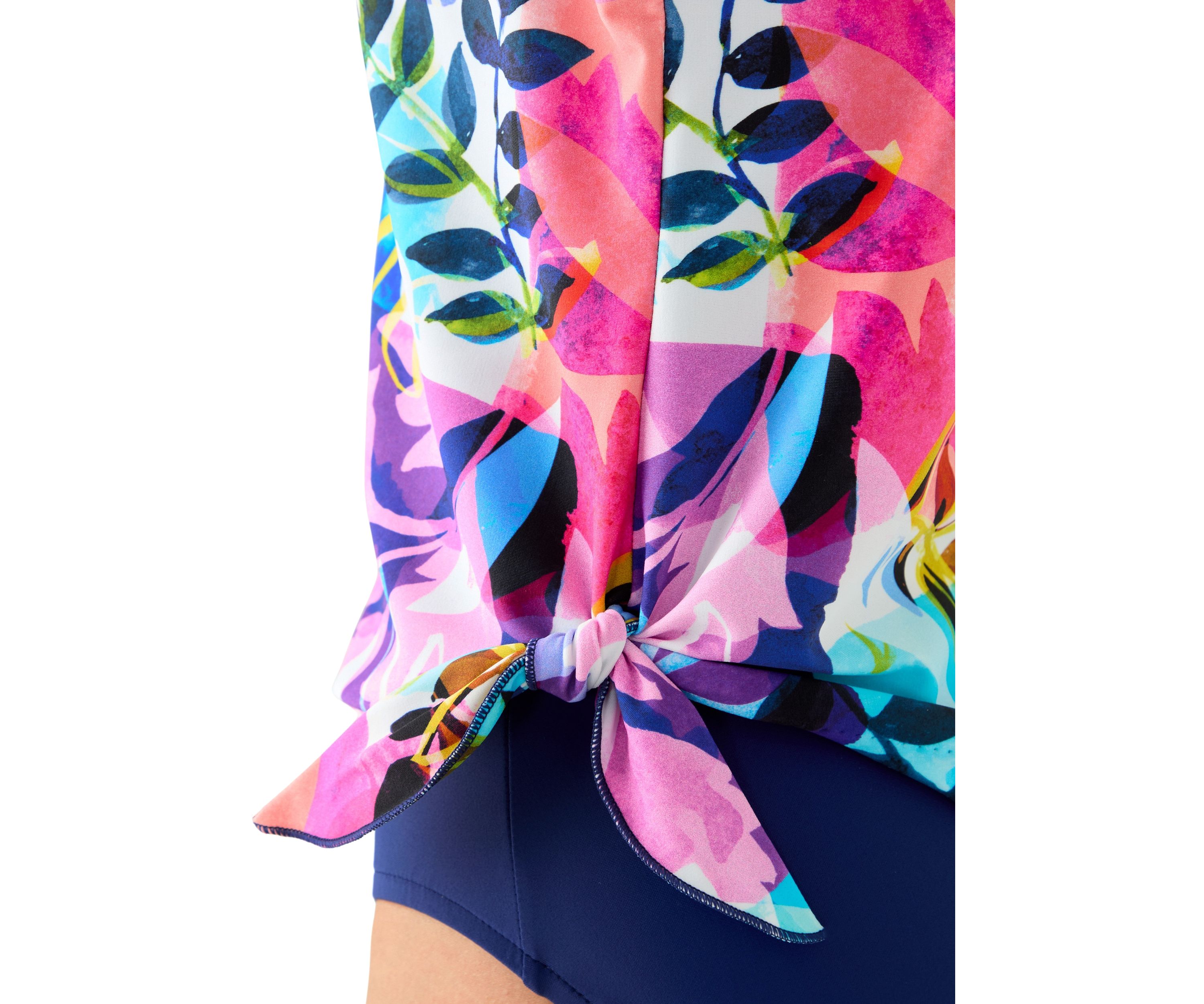 Womens Garden Abstract Floral Swimsuit