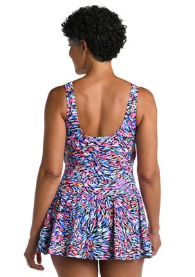 Burst Multi Empire Swim Dress