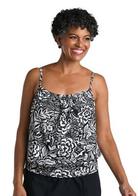 Tahitian Blouson Tankini Swim Top