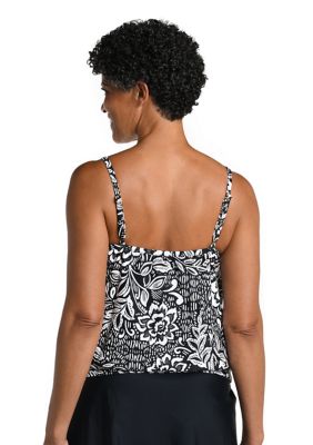 Tahitian Blouson Tankini Swim Top