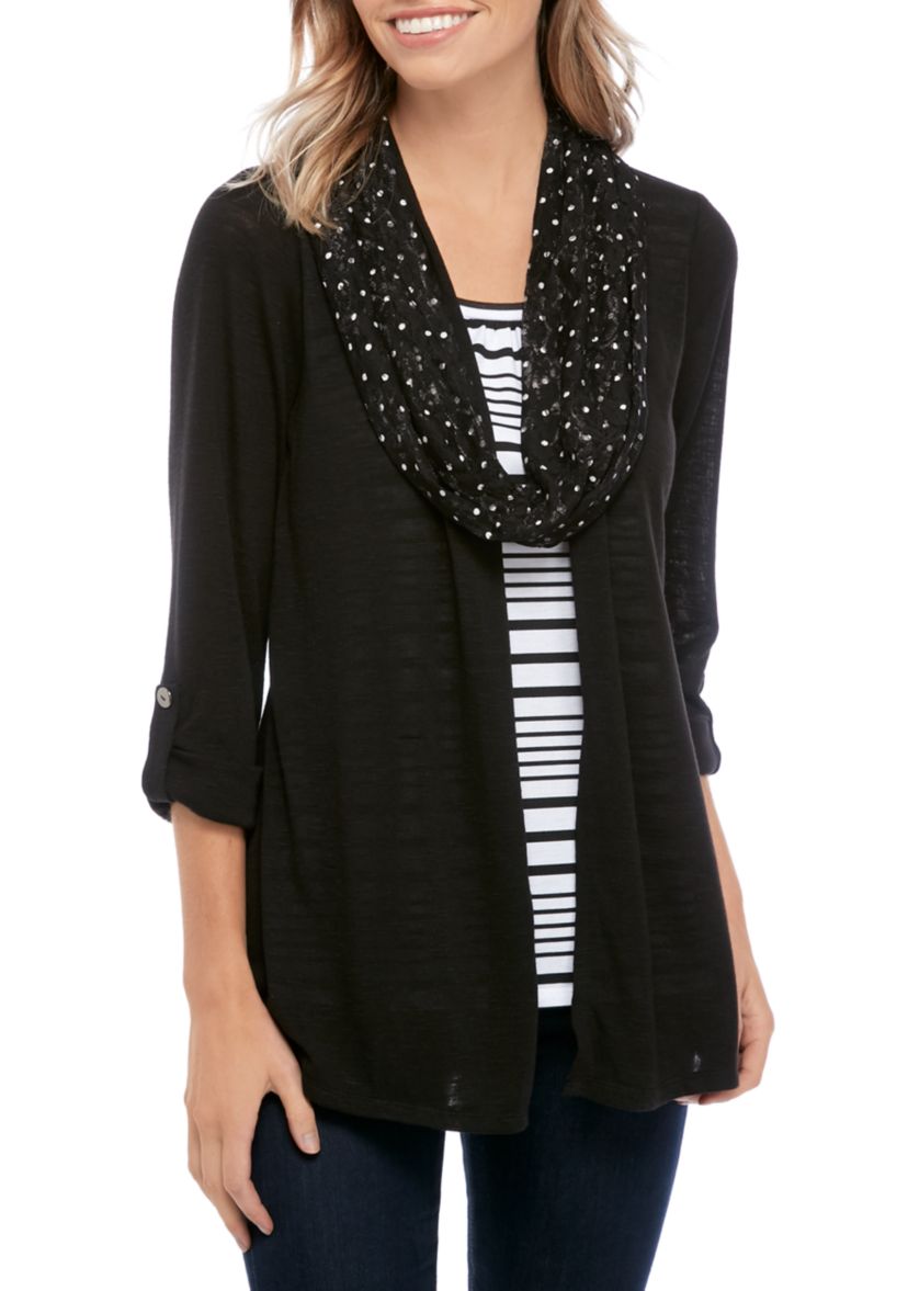 Petite 3/4 Sleeve 3Fer Top