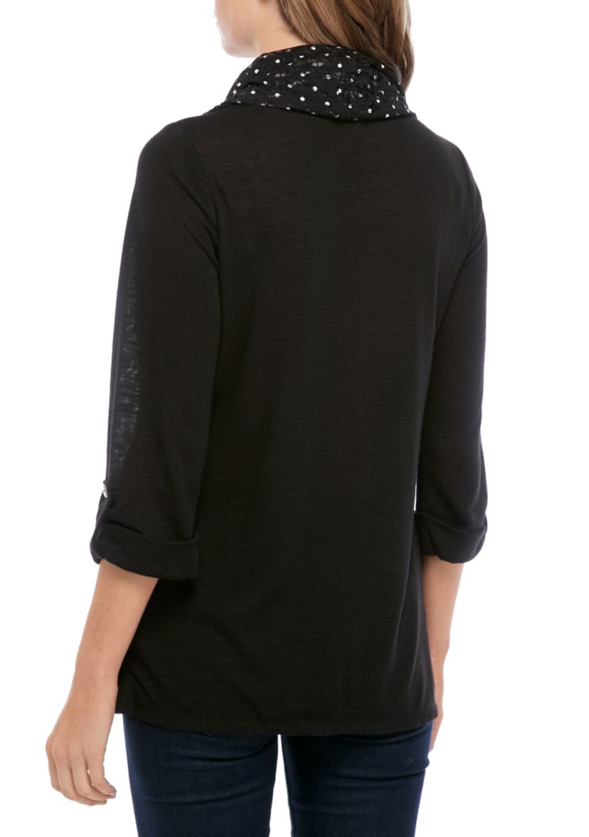 Petite 3/4 Sleeve 3Fer Top