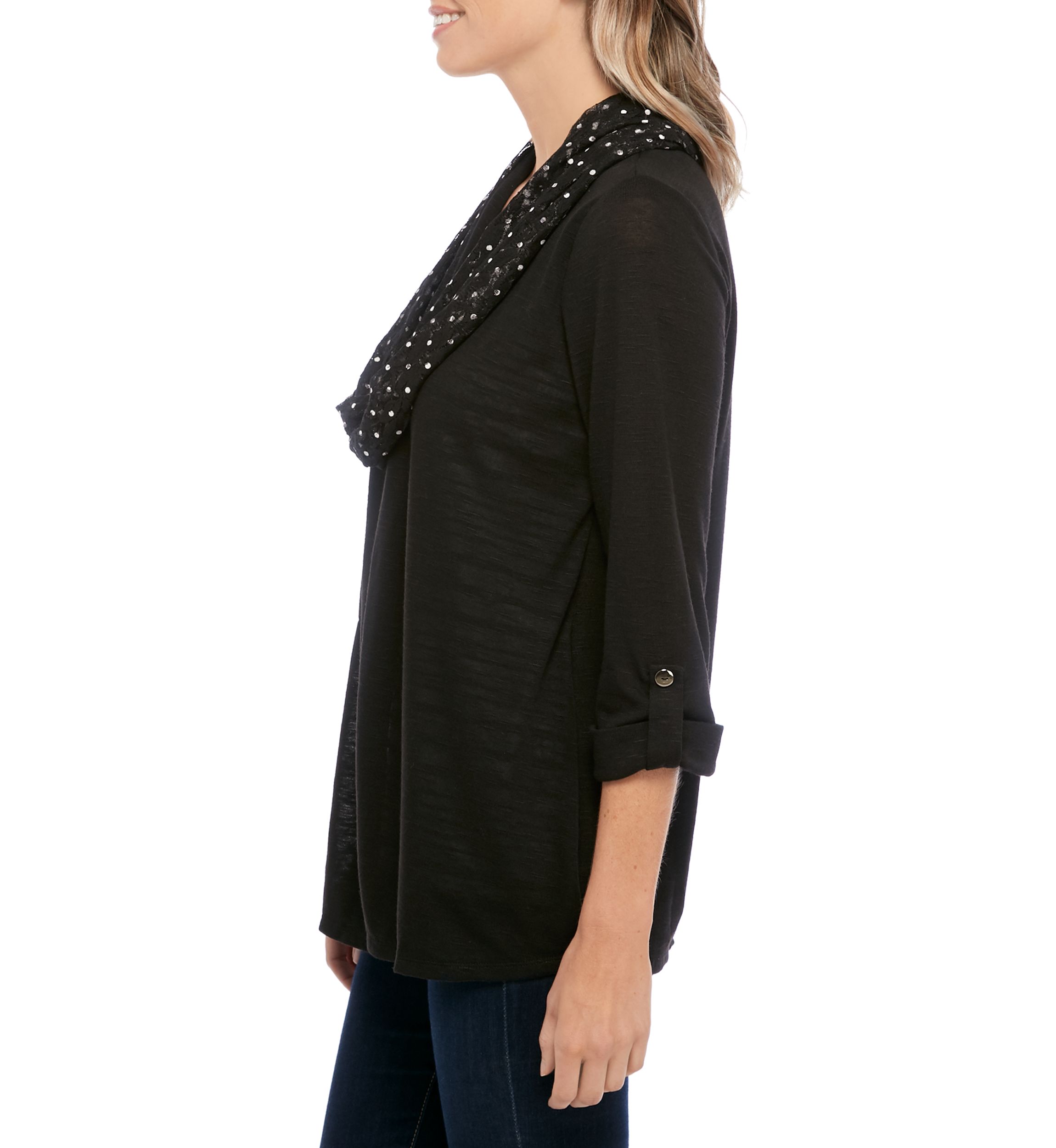 Petite 3/4 Sleeve 3Fer Top