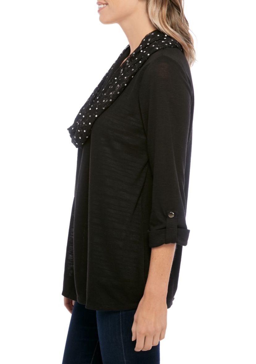 Petite 3/4 Sleeve 3Fer Top