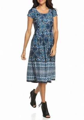 Kim Rogers Cap Sleeve Dress | Belk