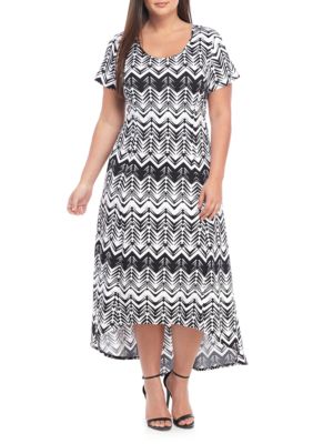 Kim Rogers® Plus Size High Low Maxi Dress | belk