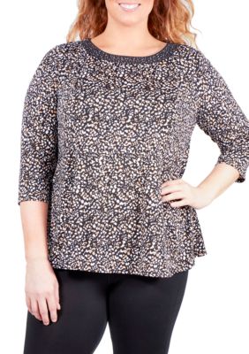 belk plus size tops