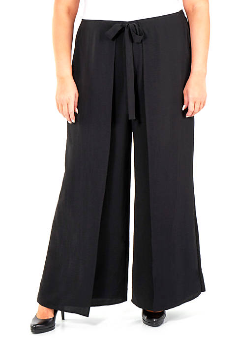 NY Collections Plus Size Wide Leg Pants | belk