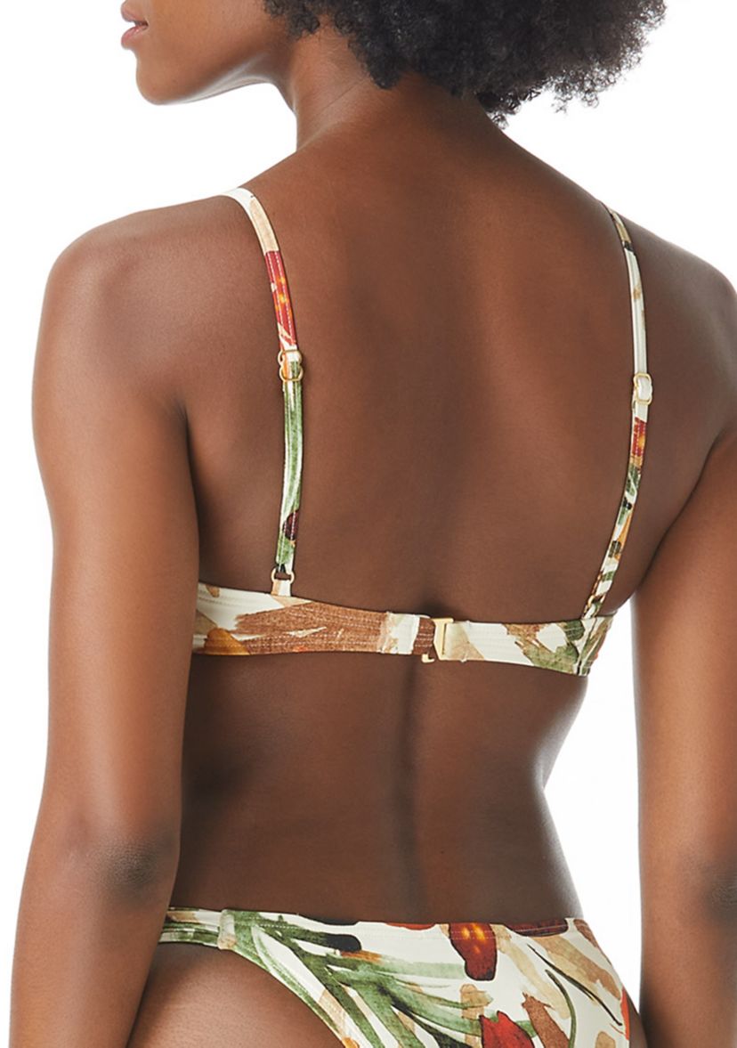 Floral Knotted Bikini Swim Top