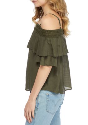 Junior's Gauzy Off-the-Shoulder Top