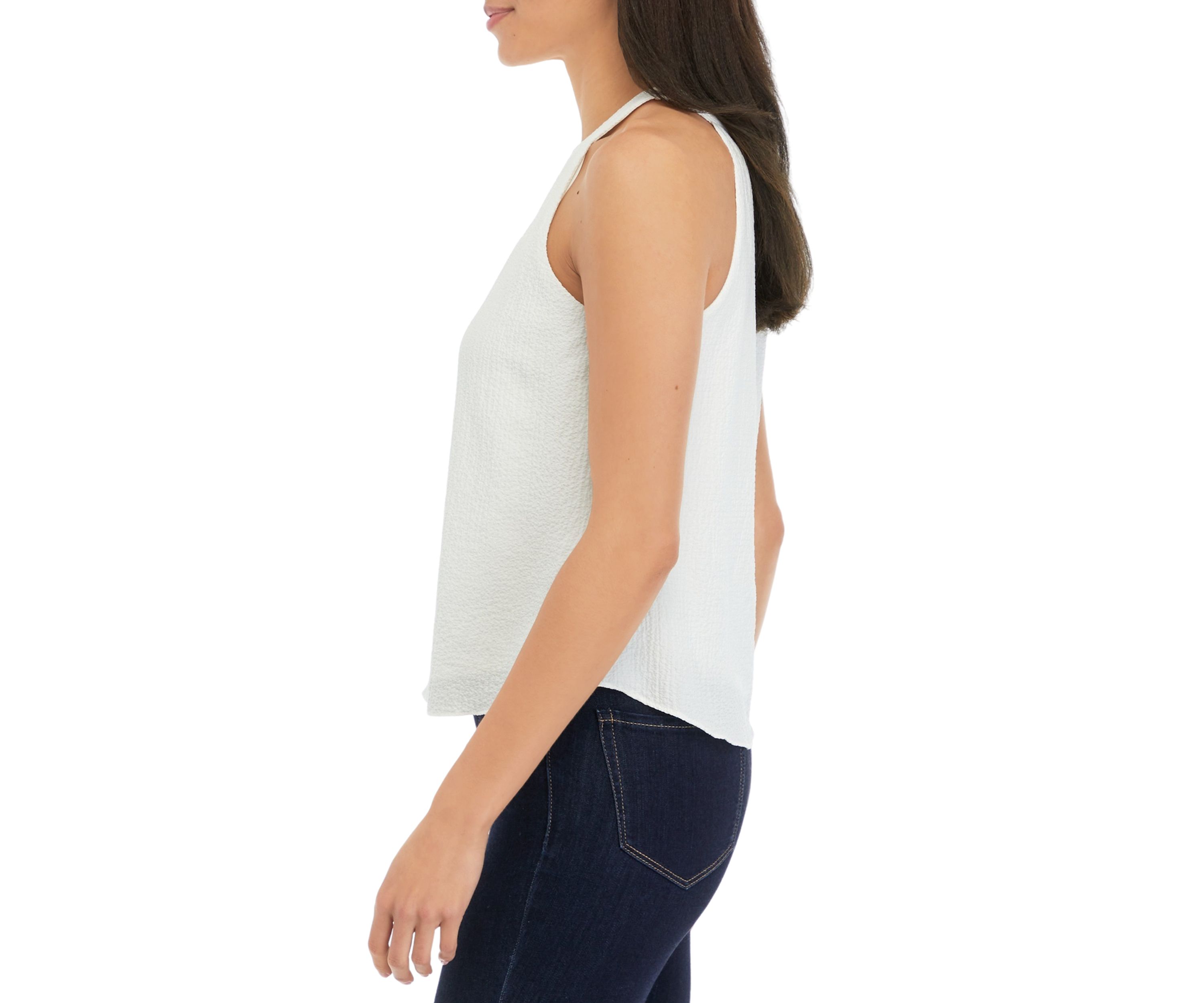 Juniors Keyhole Tank Top