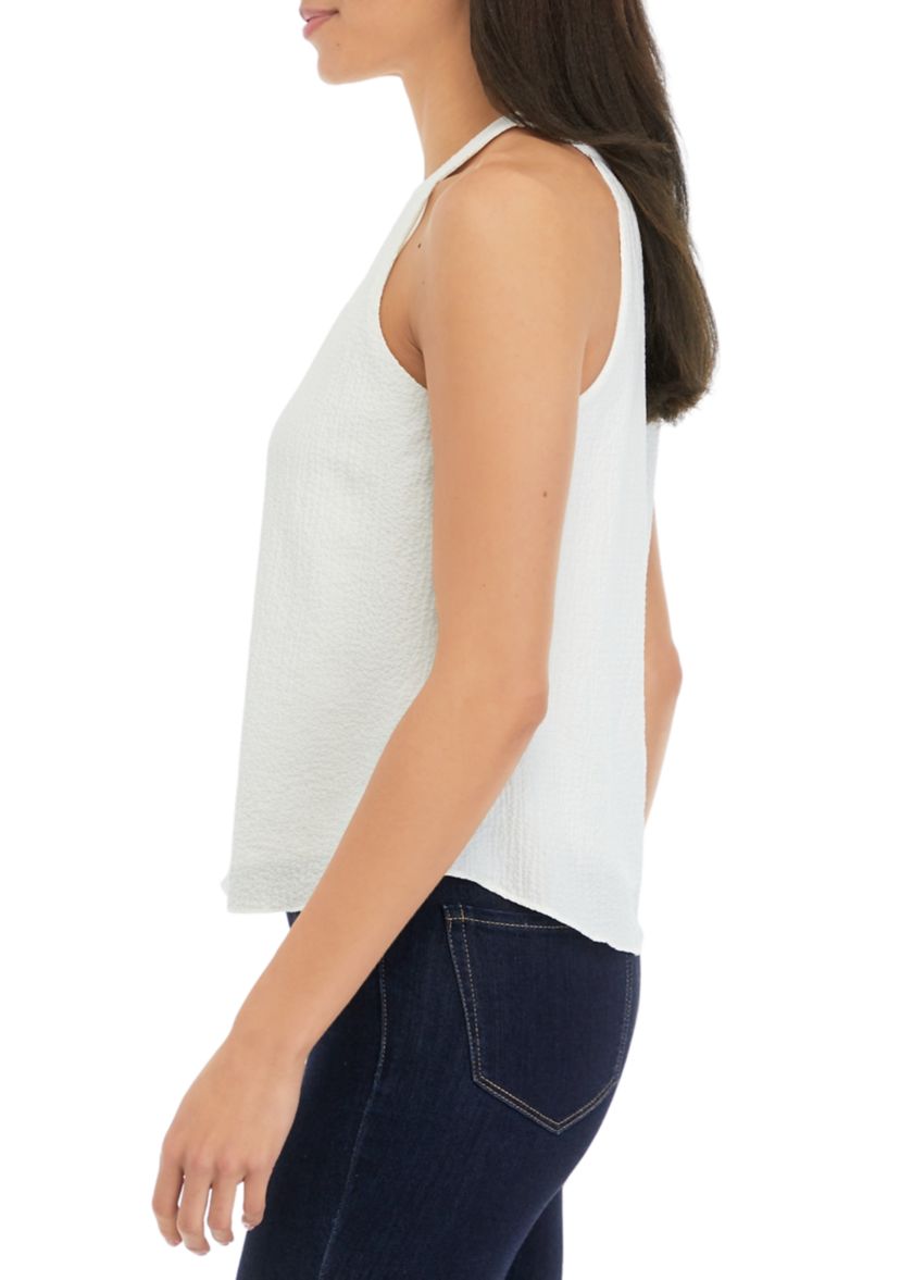 Juniors Keyhole Tank Top
