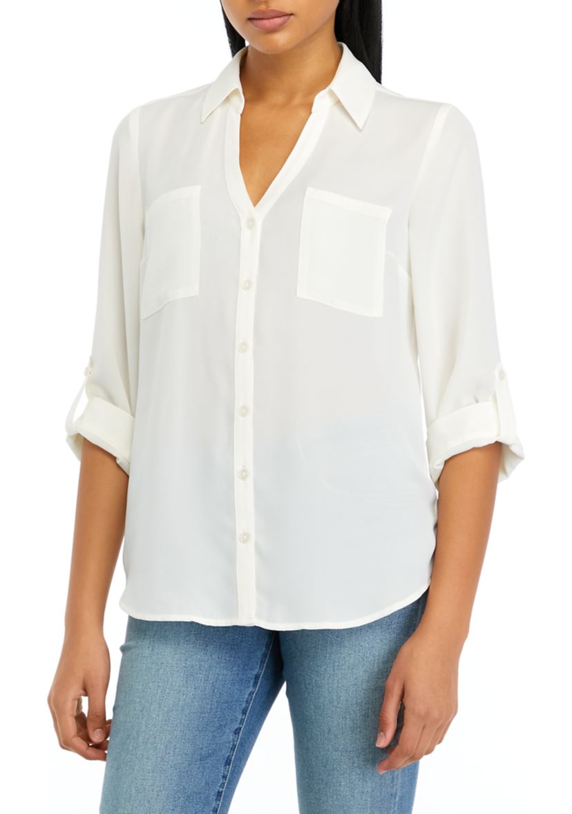 Juniors Portofino Woven Top