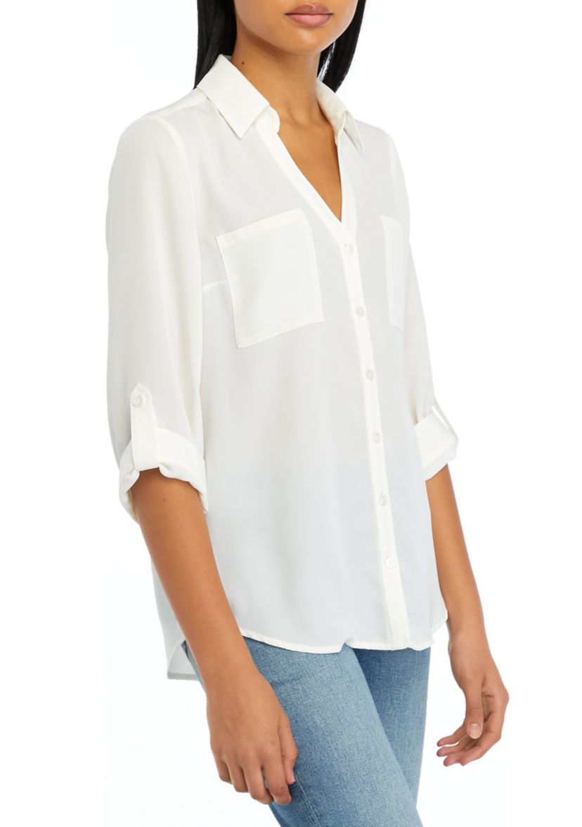 Juniors Portofino Woven Top