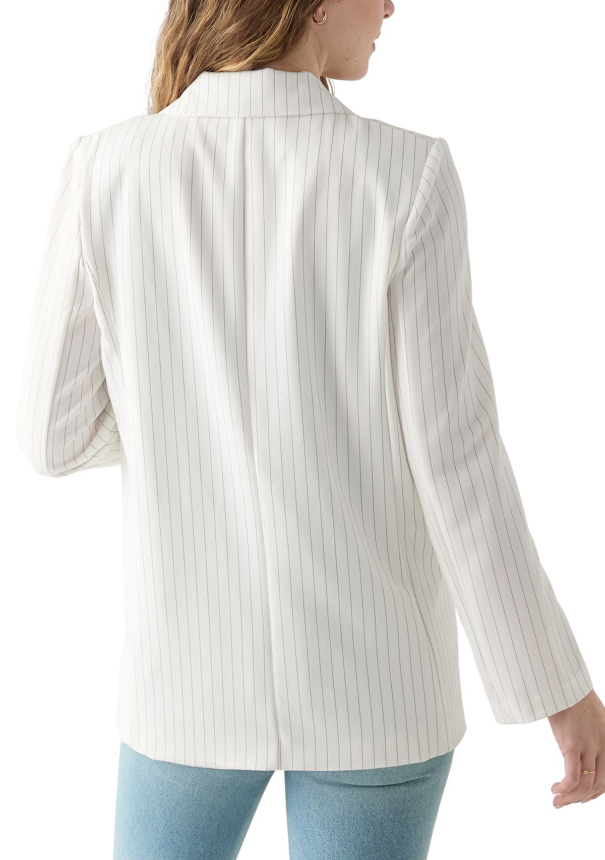 Womens  Pinstripe Blazer