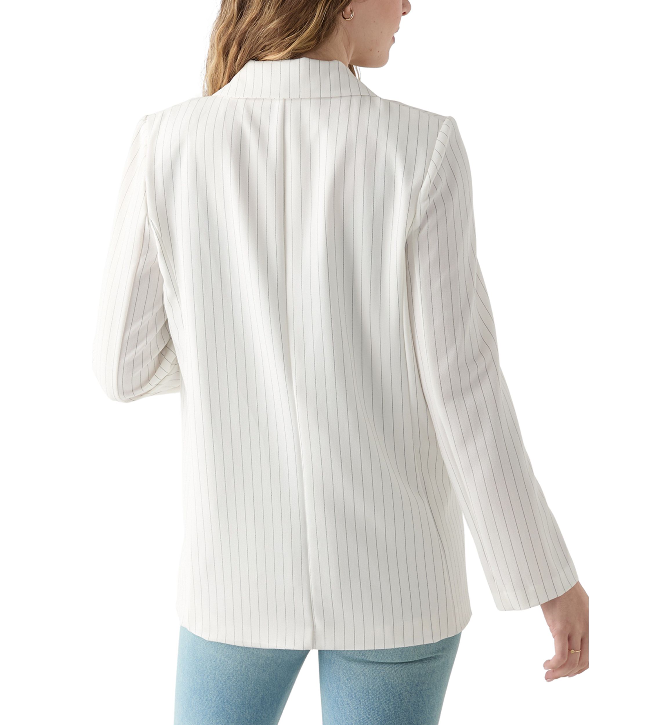 Womens  Pinstripe Blazer