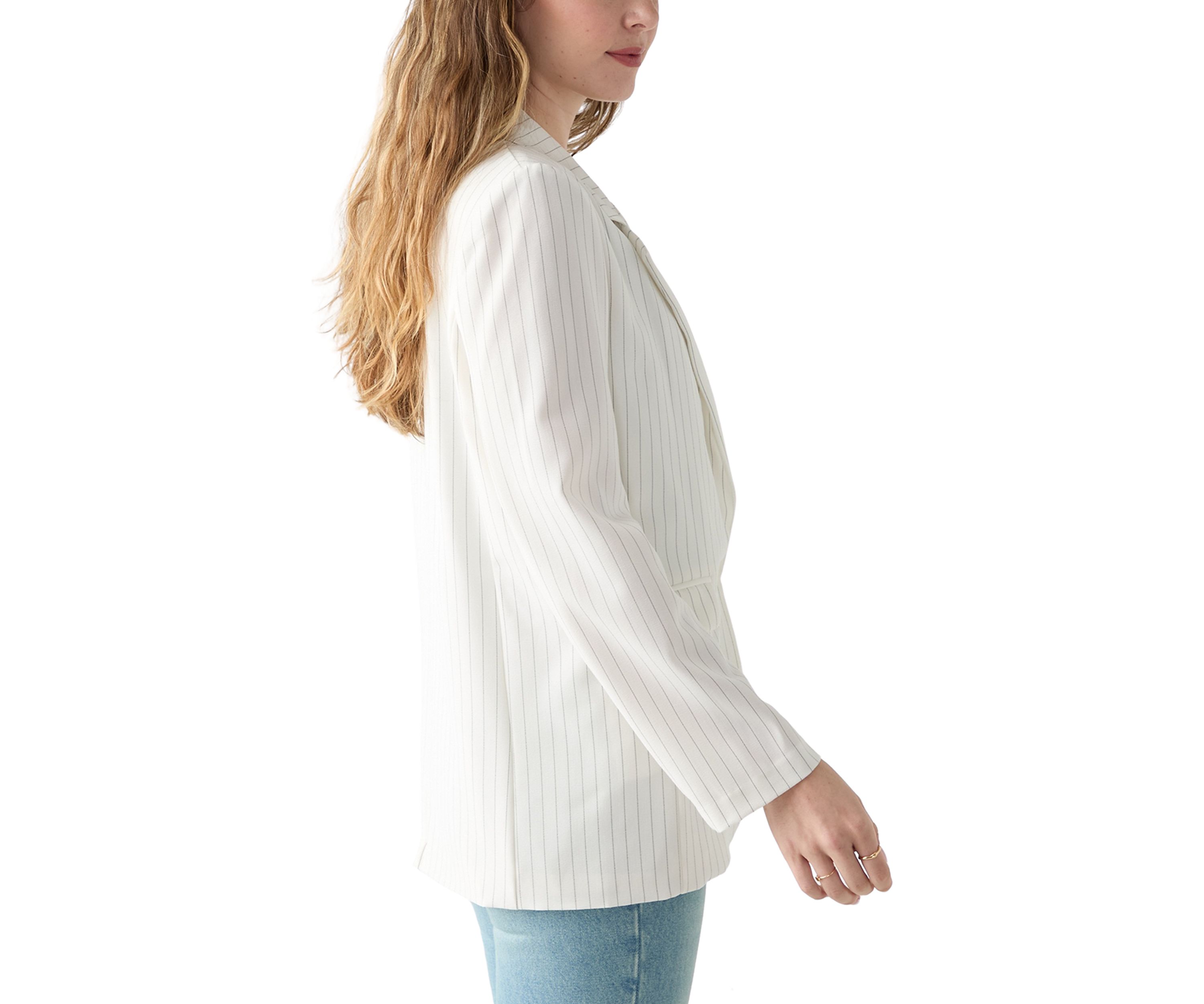 Juniors Pinstripe Blazer