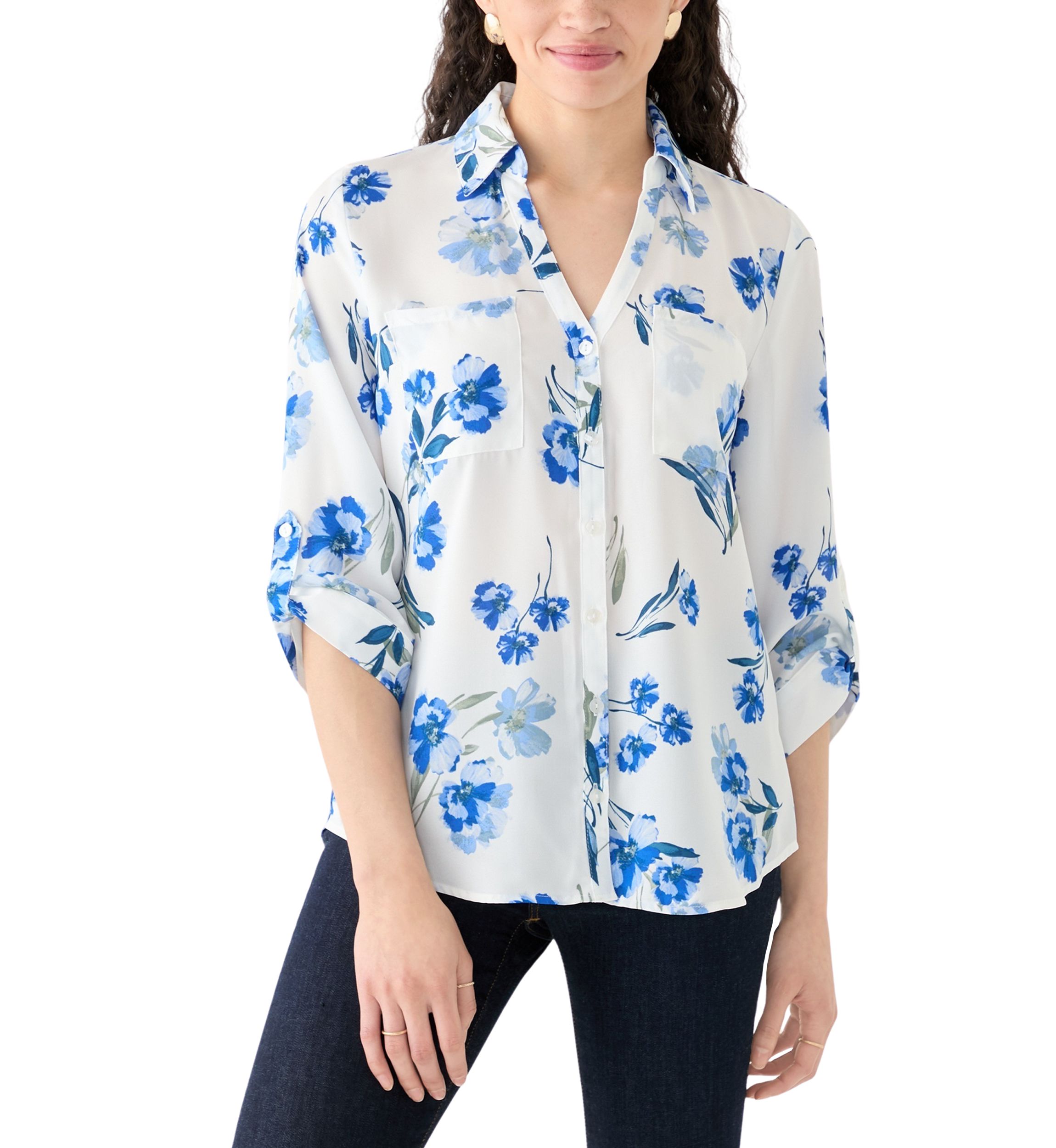 Womens Portofino Printed Blouse