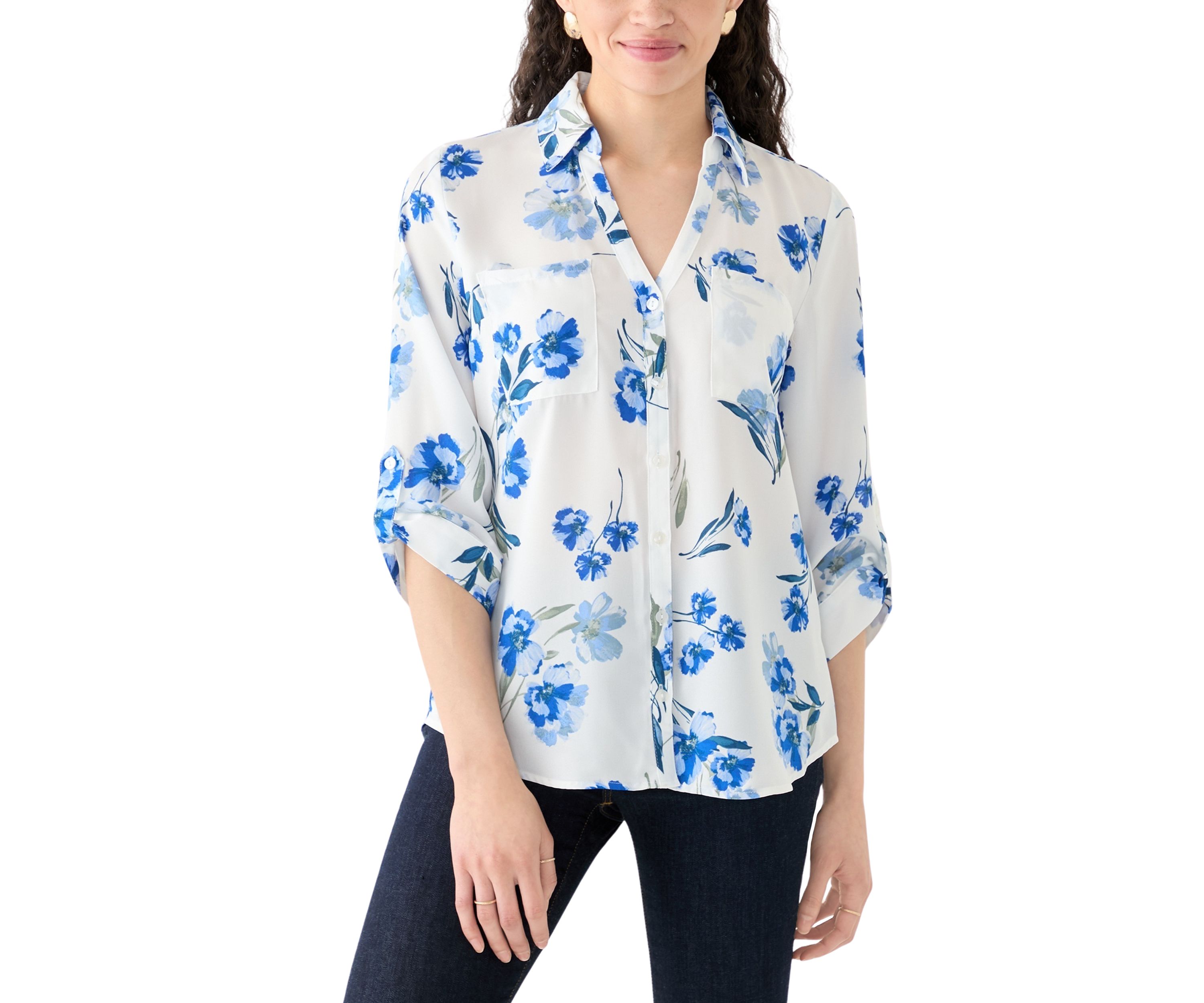 Womens Portofino Printed Blouse